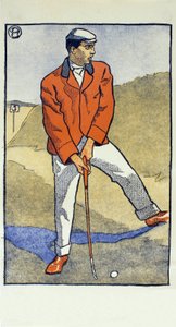 Juin/Juillet, détail du calendrier de golf de 1931 - Edward Penfield