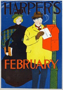 Homme portant sa lettre de Saint-Valentin
