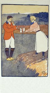Septembre, détail du calendrier de golf 1931, pub. 1931