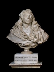 Buste portrait de Sir Christopher Wren, 17ème siècle