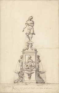 La fontaine de Diane, Bushy Park : Conception originale - Edward Pierce