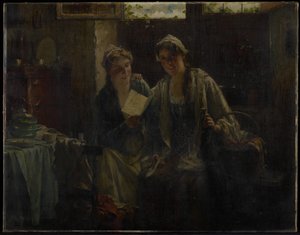 Deux femmes en visite