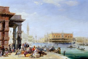 Le Palais des Doges depuis Santa Maria della Salute - Edward Pritchett