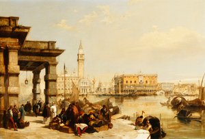 Vue de Saint-Marc depuis la Punta della Dogana, Venise - Edward Pritchett