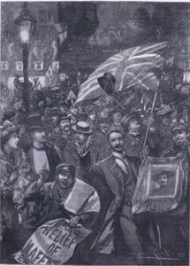 La nuit de Mafeking à Londres, illustration de l