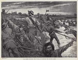 Les Boers traversant la Tugela pour capturer les canons britanniques - Edward Read
