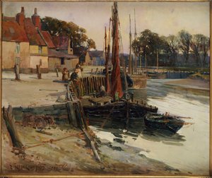 Un village de pêcheurs de Cornouailles, 1900