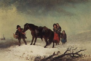 Scène de neige - Edward Robert Smythe