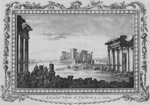 Vue générale de Palmira en Arabie, vers 1770
