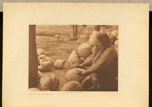 Kürbisse schälen - Wichita - Edward S. Curtis