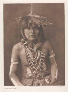 Portfolio XII, Planche 429: Un prêtre serpent Walpi - Edward S. Curtis