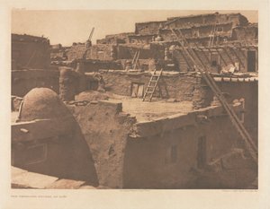 Portfolio XVII, planche 609 : Les maisons en terrasses de Zuñi