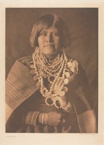 Portfolio XVII, planche 613 : Une jeune fille zuñi - Edward S. Curtis