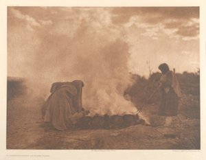 Brûleurs de poterie à Santa Clara - Edward S. Curtis
