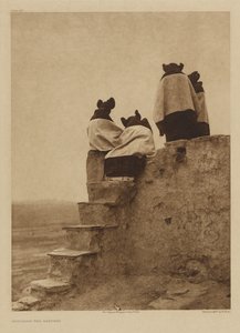 Regardant les danseurs - Edward S. Curtis