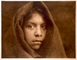 Une jeune fille Makah - Edward Sheriff (after) Curtis