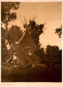 Tipi de médecine Apsaroke - Edward Sheriff (after) Curtis