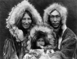 Un groupe familial, Noatak, vers 1929 - Edward Sheriff Curtis