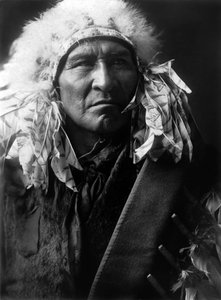 Pain, indien Apsaroke, vers 1908, photo Edward S. Curtis - Edward Sheriff Curtis