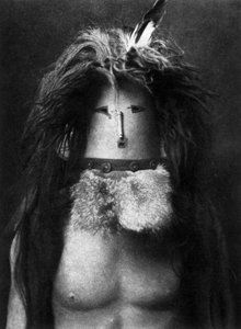 Indien Navajo déguisé en déesse Haschebaad - Edward Sheriff Curtis