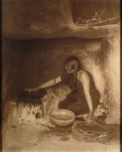 La Fabricante de Piki, Hopi - Edward Sheriff Curtis