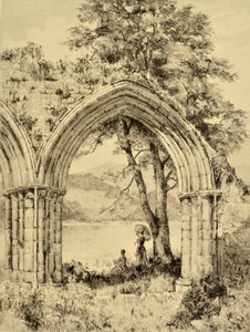 Le Forth : Lac de Menteith depuis le prieuré d