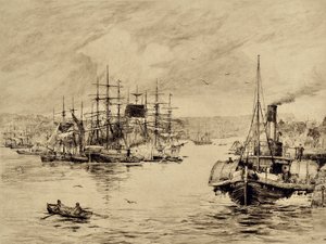 La Tyne : À Shields, c.1880