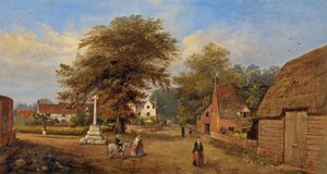 Village de Hempsted, Gloucestershire, vers 1880 - Edward Smith