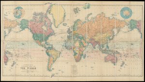 Carte du monde de la bibliothèque de Stanford sur la projection de Mercator