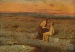 Agar et Ismaël, c. 19ème siècle - William Edward Stott