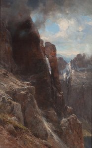 Paysage des Dolomites, entre 1874 et 1880