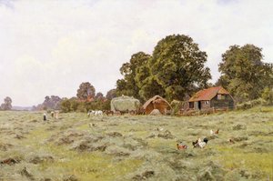 Fenaison à Fittleworth, Sussex - Edward Wilkins Waite