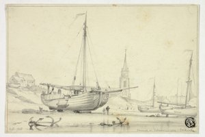 Église à Scheveningen - Edward William Cooke