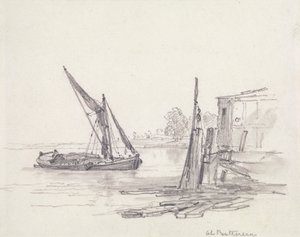 Vue sur la Tamise à Battersea - Edward William Cooke