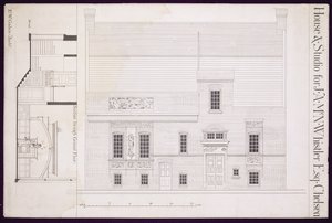 Design pour maison et studio pour J.A.M. Whistler Esq, Chelsea, c.1877-78 - Edward William Godwin