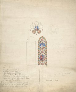 Conception pour des vitraux dans l