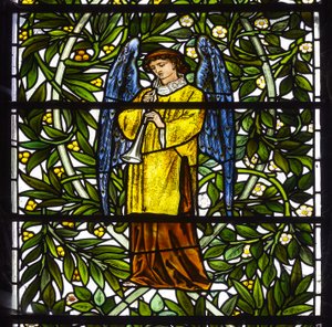 Nun Monkton, Sainte Marie, Morris Marshall & Faulkner & Co, William Morris, Edward Burne-Jones, Ange Musicien - Edward and Morris Burne Jones