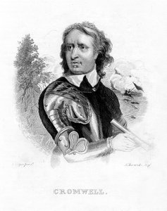 Oliver Cromwell, chef militaire et homme politique anglais, 19e siècle - Edwards