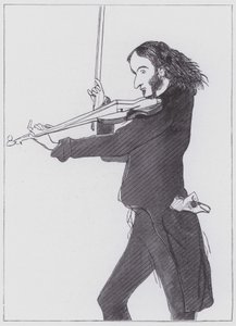 Nicolo Paganini - Edwin (after) Landseer