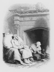 Shakespeare, Le Pantalon Maigre et Pantouflé (gravure)