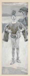 Autolycus, illustration de Ballades et Musique de Ballades Illustrant Shakespeare - Edwin Austin Abbey