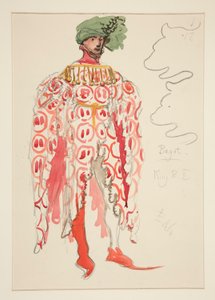 Bagot, croquis de costume pour Henry Irving