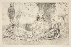 Devant la princesse - Edwin Austin Abbey