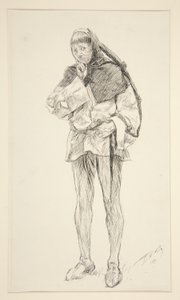 Costard, Acte I, Scène i, Amour - Edwin Austin Abbey