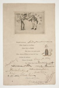 Gravure par E.A. Abbey: Les Kinsmen - (illustration d