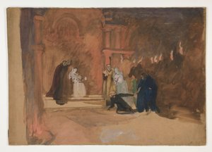 Scène de figure. Hamlet? - Edwin Austin Abbey