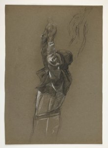 Étude de figure pour le roi Arthur - Edwin Austin Abbey