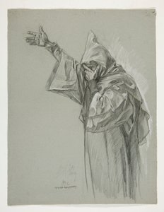 Étude de figure pour le Roi Arthur - Edwin Austin Abbey