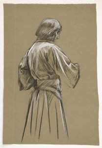 Étude de figure pour le Roi Arthur - Edwin Austin Abbey