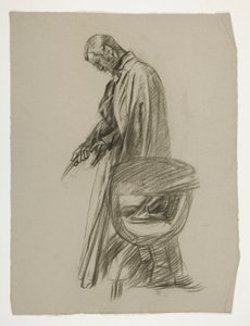 Étude de figure pour le roi Arthur - Edwin Austin Abbey